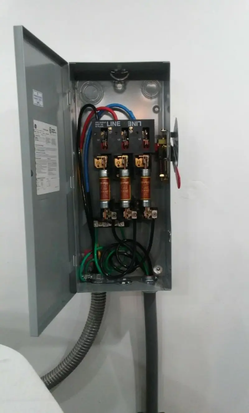 Three-phase disconnect switch installed for Electrical Wiring & Rewiring in Havre