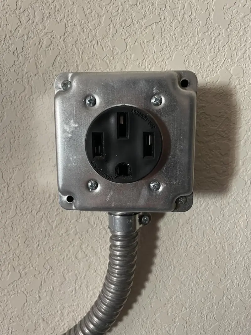 NEMA 14-50 outlet installed for Electrical Panel Upgrade in Havre